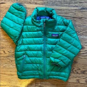 Patagonia 18M green puffer — good condition!